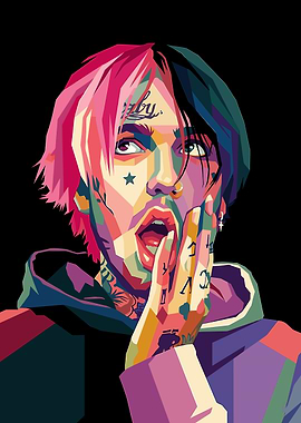 Pop Art Portrait of Lil Peep