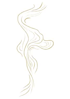 Abstract Golden Swirls