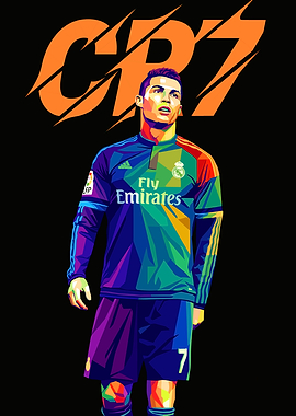 Cristiano Ronaldo CR7 Pop Art
