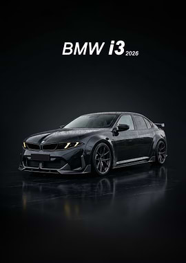 BMW i3 2026 Concept Car poster