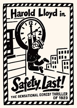 Harold Lloyd in Safety Last! Poster