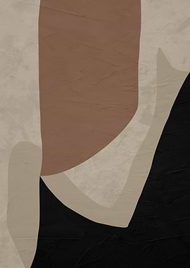 Abstract Geometric Shapes in Earth Tones