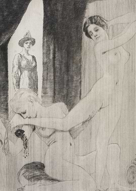 Nude Women in a Bathhouse