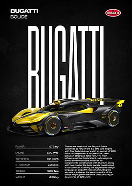 Bugatti Bolide Car Specifications