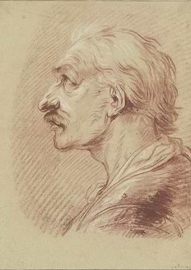 Profile of an Old Man's Head