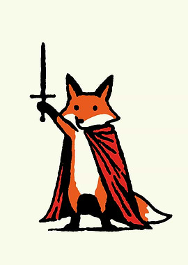 Fox with Sword and Cape