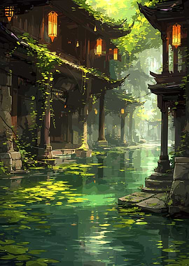Enchanted Asian Village Canal