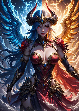 Dual-Wielding Angelic Demoness