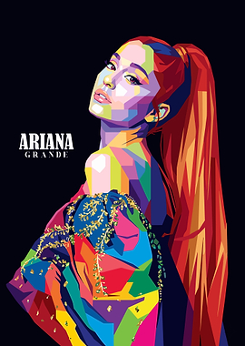Ariana Grande Pop Art Portrait