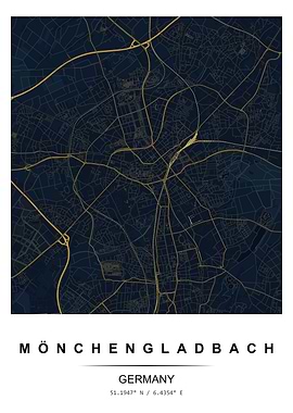 Monchengladbach City Map