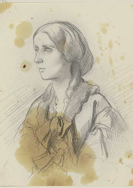 Pencil Sketch Portrait of a Woman