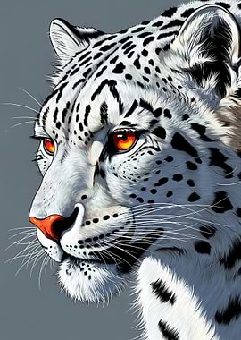 Snow Leopard Portrait