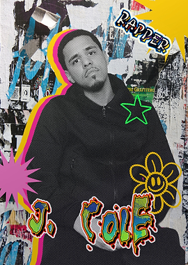 J. Cole Rapper Graffiti