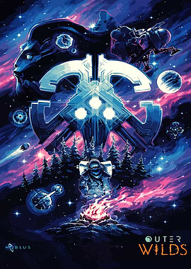 Outer Wilds Campfire Art