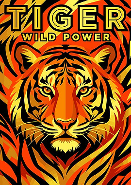 Tiger Wild Power Poster