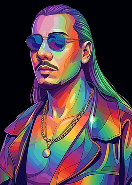 Colorful Portrait of a Apache 207