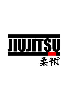 Jiu Jitsu Logo with Japanese Text