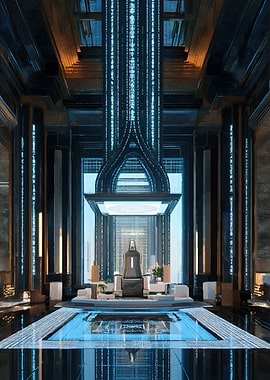 Futuristic Throne Room