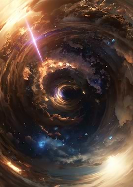 Cosmic Black Hole Swirl