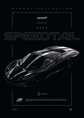McLaren Speedtail 2020 Poster