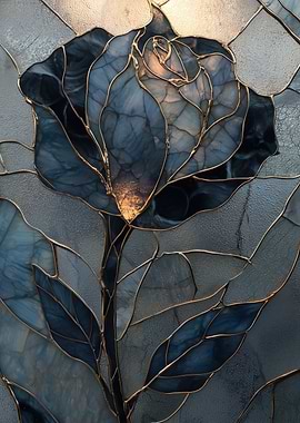 Stained Glass Rose