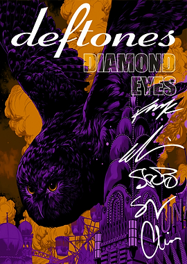 Deftones Diamond Eyes Owl Poster