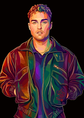 Stylized Portrait of a Sam Fender