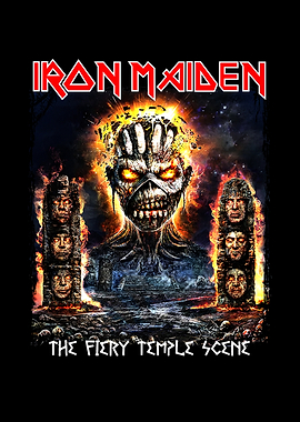 Iron Maiden Fiery Temple Scene