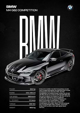 BMW M4 G82 Competition Car