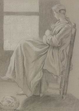Woman in Chair by Window