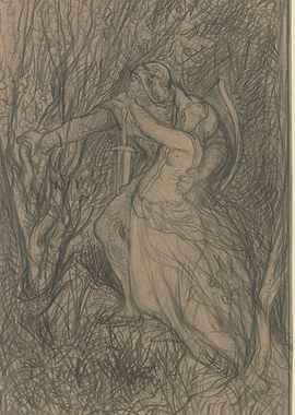 Couple Embracing in a Forest