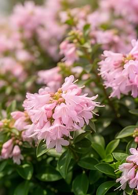 Pink Rhododendron Flowers