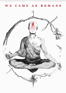 Meditating Figure with Tree and Fruit