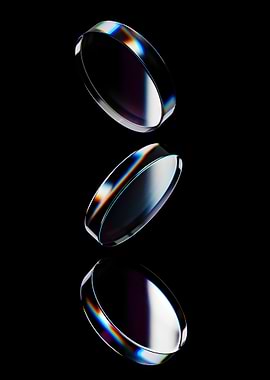 Abstract Glass Chromium effect