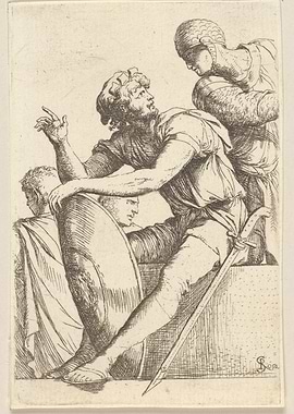Three Men in Classical Attire