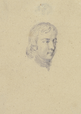 Pencil Sketch Portrait of a Young Man