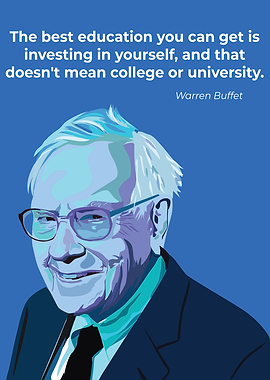 Warren Buffett quote on education