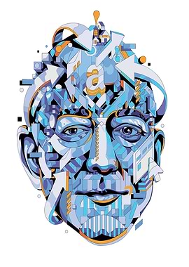 Abstract Geometric Face Portrait