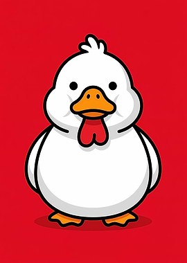Cute Cartoon Chicken
