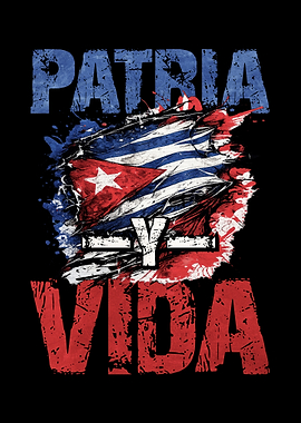Patria y Vida Cuban Flag Art