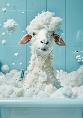 Sheep in a Bubble Bath