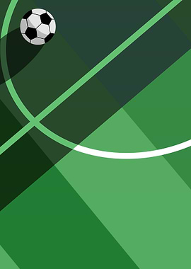 Soccer Ball on Green Field