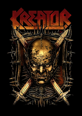 Kreator Band Logo with Orc Face