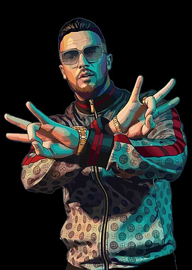 Azet Colorful Portrait Art