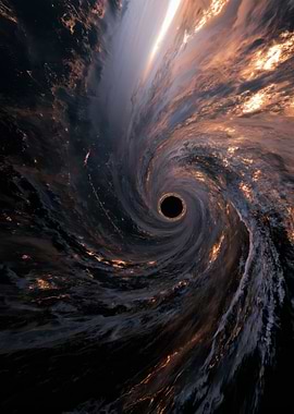 Black Hole Swirling Earth
