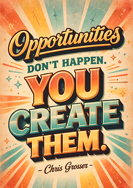 Opportunities Don't Happen, You Create Them