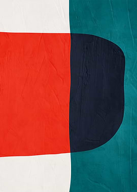 Abstract Geometric Shapes with Textured Background