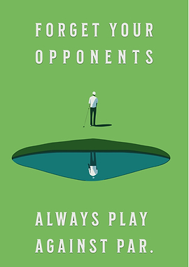 Golf motivational poster