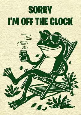 Frog Off the Clock Relaxing