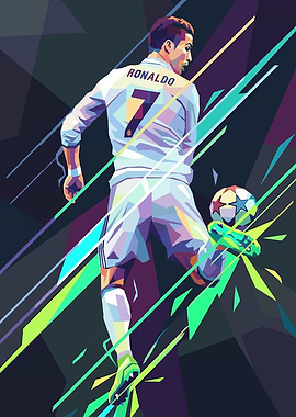 Cristiano Ronaldo Playing Soccer